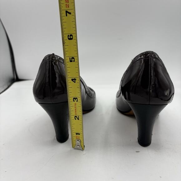 Cole Haan Heels Womens Size 8 B Brown‎ Pumps Block Buckle - Picture 6 of 10